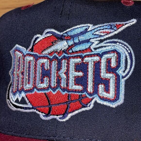 Vintage Houston Rockets Twins Enterprise Snapback Cap Hat - NWT - Picture 4 of 12